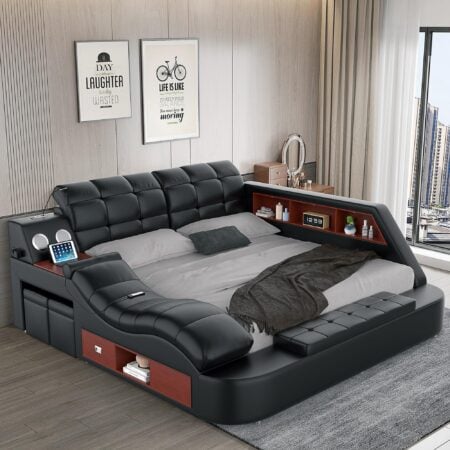 Smart King Bed with Massage Chair